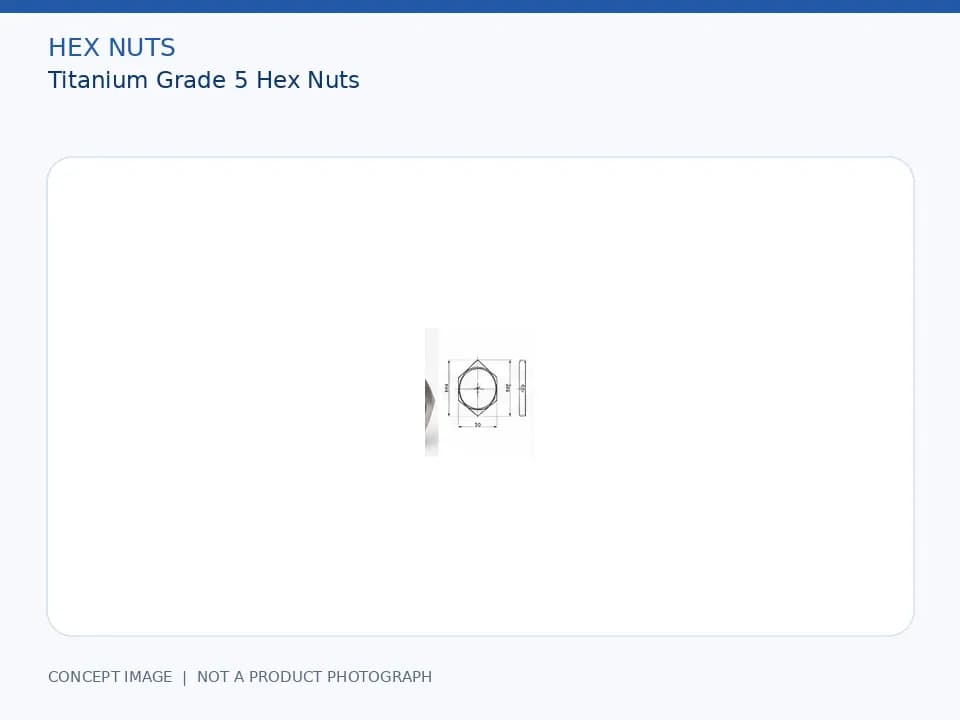 Titanium Grade 5 Hex Nuts