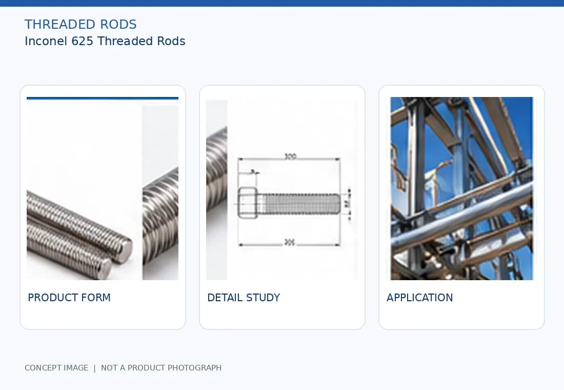 Inconel 625 Threaded Rods