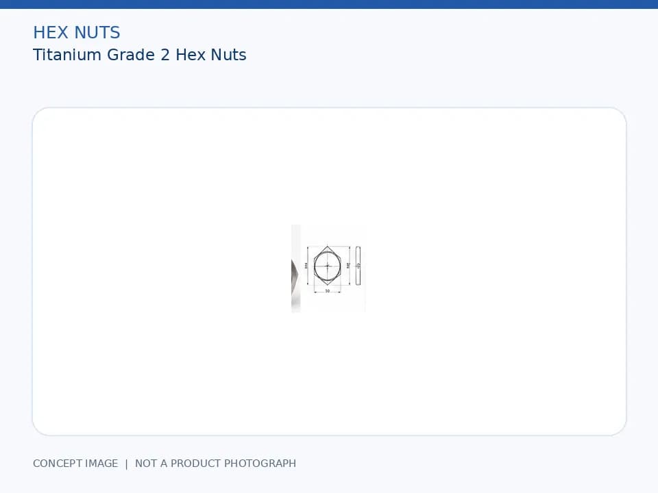 Titanium Grade 2 Hex Nuts