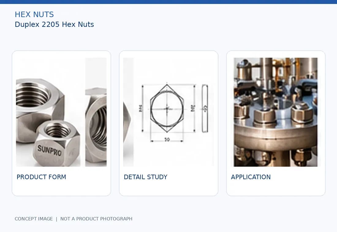 Duplex 2205 Hex Nuts
