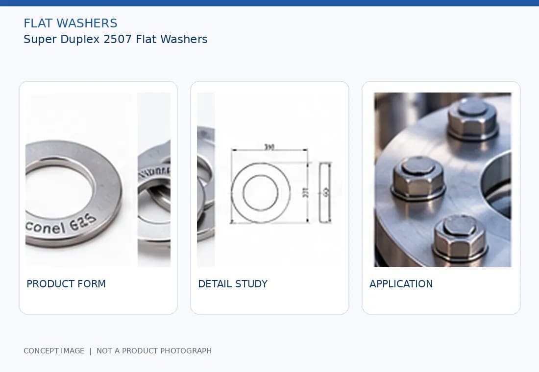 Super Duplex 2507 Flat Washers