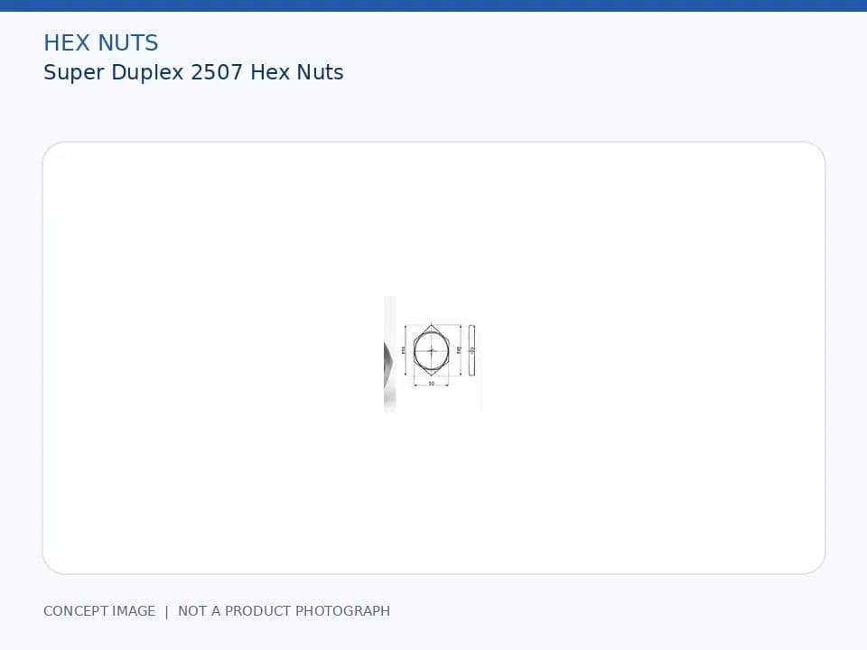 Super Duplex 2507 Hex Nuts