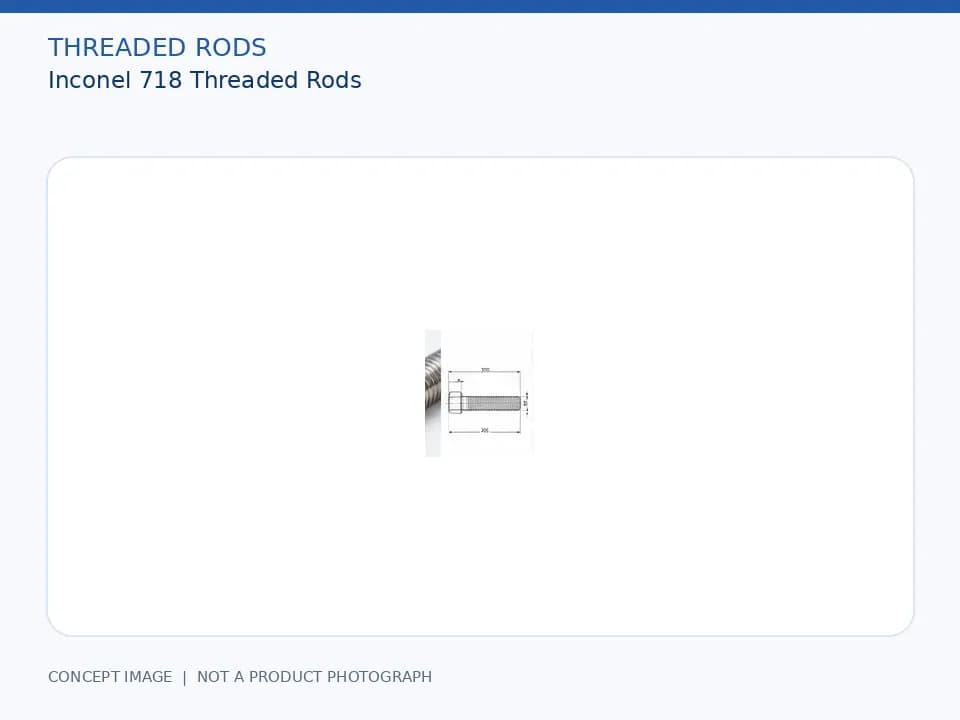 Inconel 718 Threaded Rods