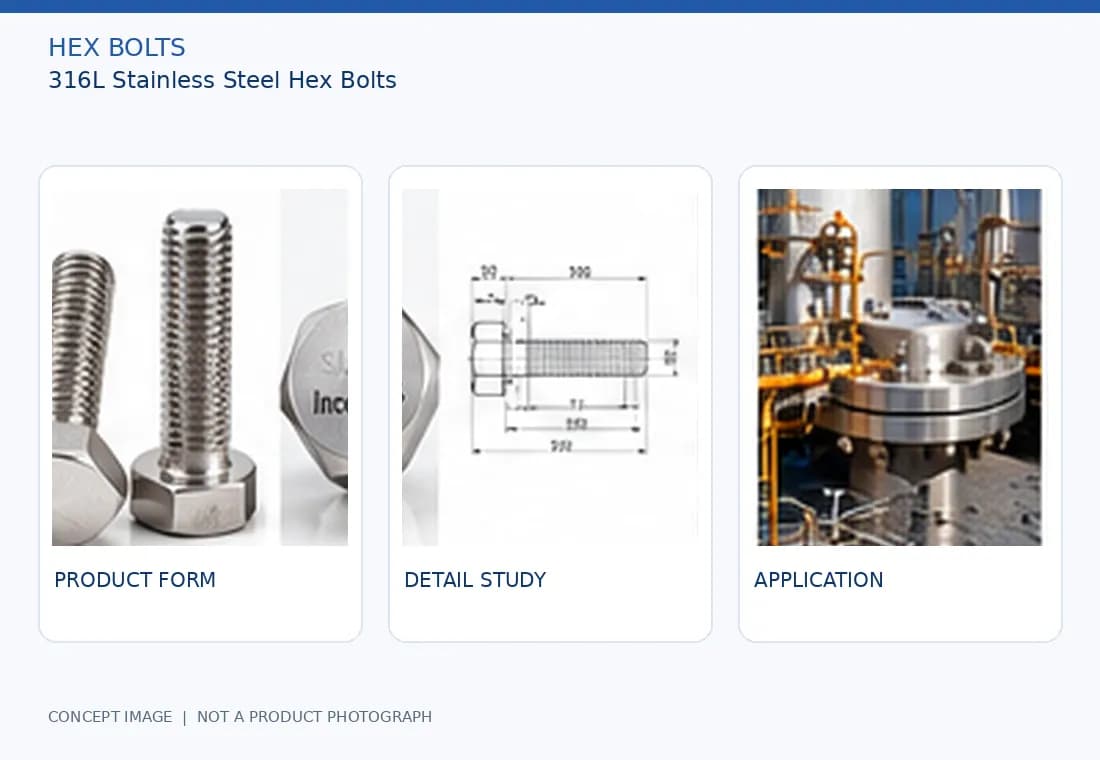 316L Stainless Steel Hex Bolts