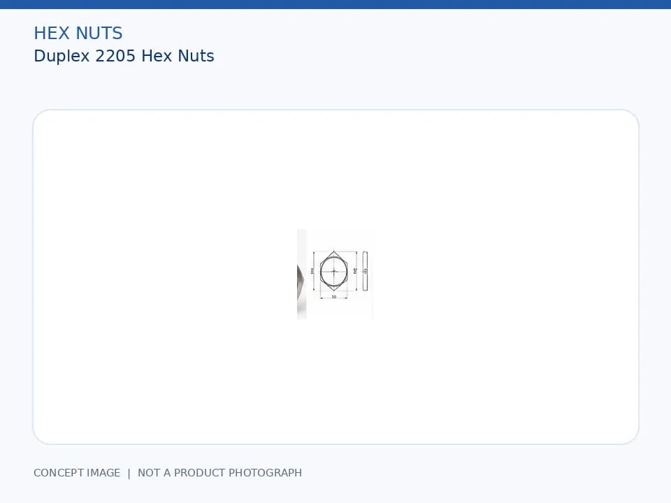 Duplex 2205 Hex Nuts
